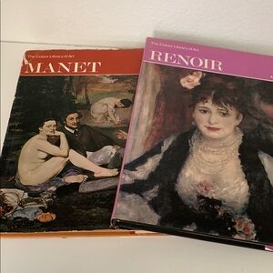 Manet and Renoir Art Book Set - 1967, 1969 Plates in Full Color by Paul Hamlyn